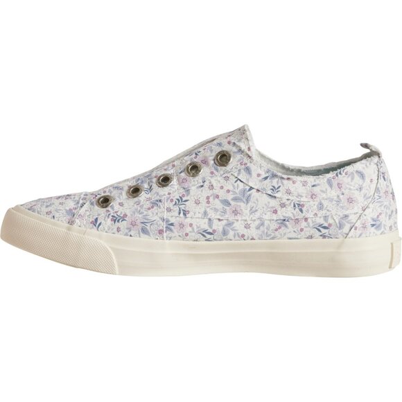 NEW Blowfish Mighty Canvas Sneakers For Women in White Blue Multi 253 - Picture 5 of 7